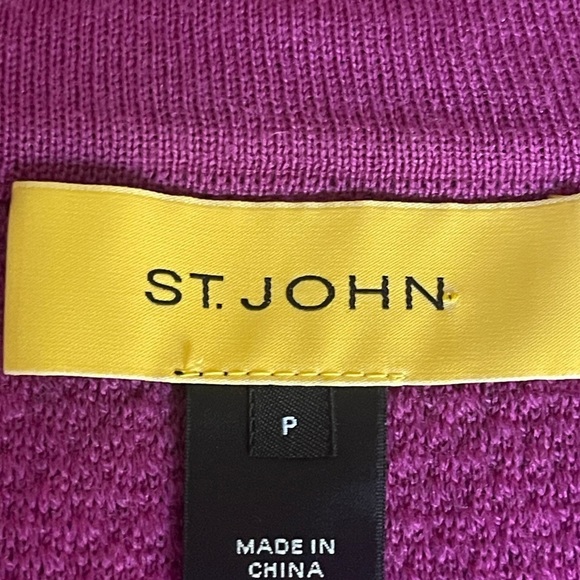 St. John Crew Neck Sweater - Metallic Knitwear, Clothing purple size P - Picture 8 of 14